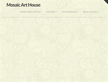 Tablet Screenshot of mosaicarthouse.com